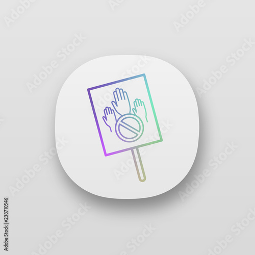 Protest banner app icon