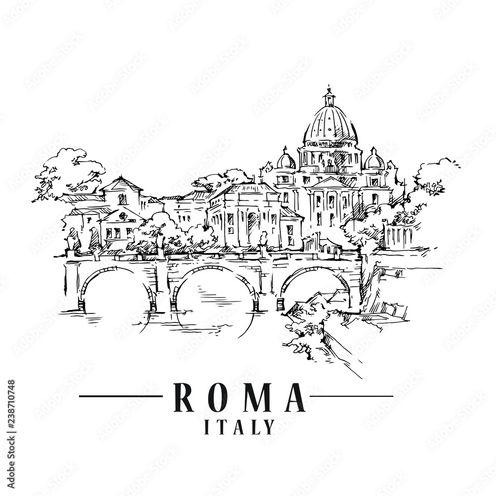 Obraz Rzym szkic