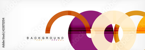 Geomtric modern backgrounds, rings abstract template