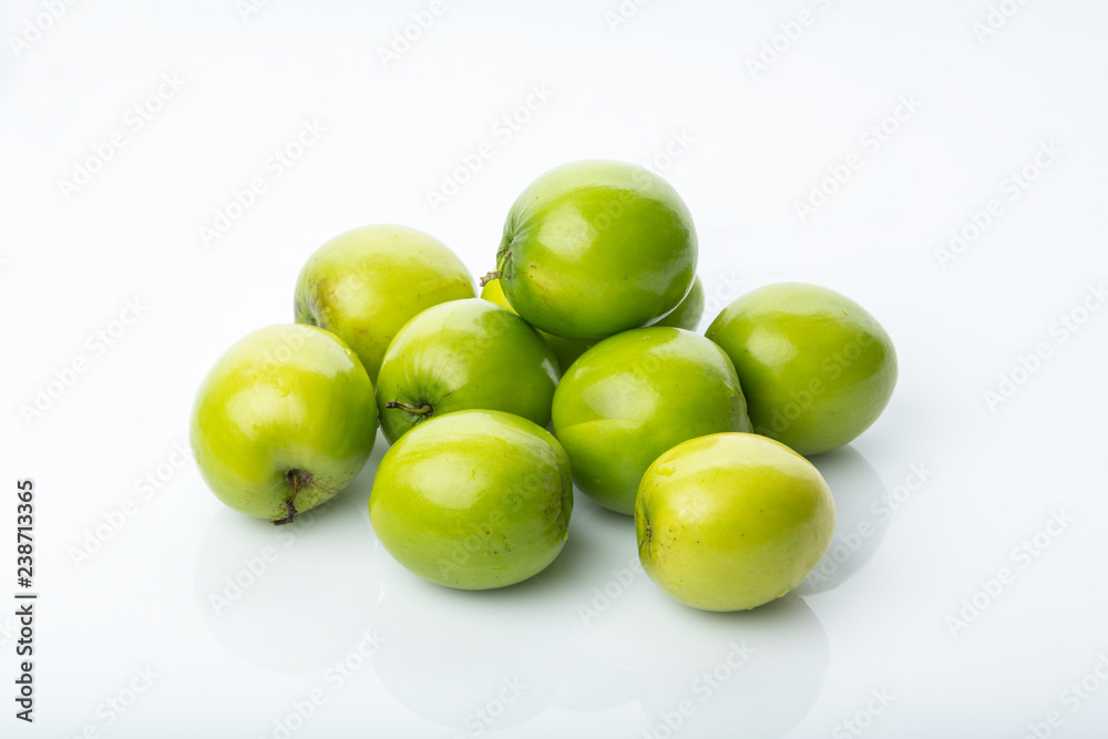 Fruit : Close up of Indian Jujube Apple Isolated on White Background Shot in Studio Fruit : Close up of Indian Jujube Apple Isolated on White Background Shot in Studio