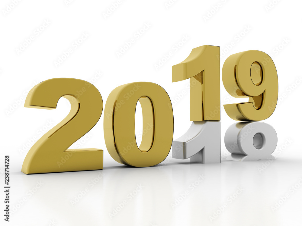 3D rendering Happy New Year 2019
3D rendering Happy New Year 2019