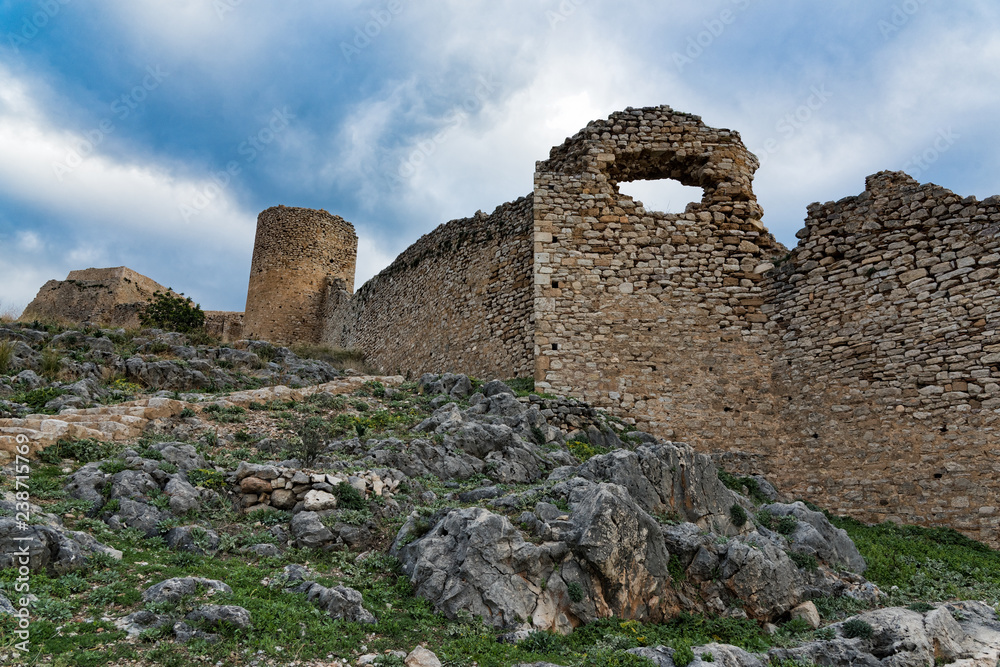 Part of Castle Larisa, the ancient and medieval acropolis of the city of Argos in Peloponnese, Greece Part of Castle Larisa, the ancient and medieval acropolis of the city of Argos in Peloponnese, Greece