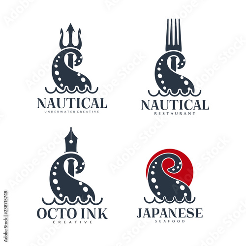 Nautical logo template design