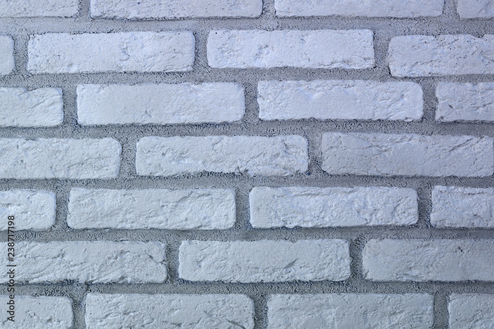 Obraz premium nice aged blue brick wall texture for design purposes.
