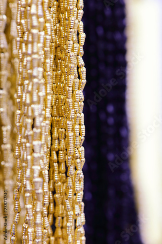 Embroidery beads abstract photo