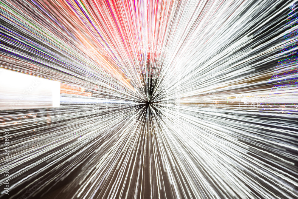 Obraz premium light rails