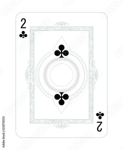 Playing cards in vintage style for poker. Original design, many small details, retro style