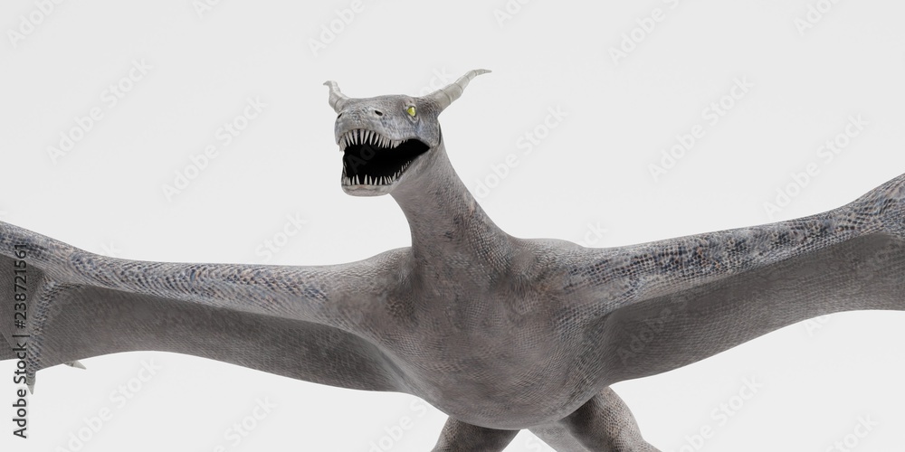 Fototapeta premium Realistic 3D Render of Dragon