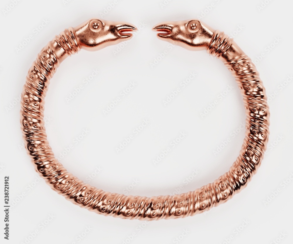 Realistic 3D Render of Viking Bracelet Realistic 3D Render of Viking Bracelet