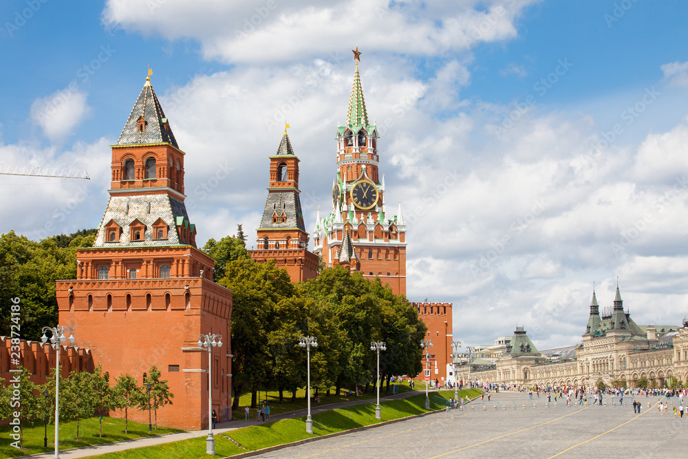 Red Square, GUM and Kremlin towers, Moscow, Russia Red Square, GUM and Kremlin towers, Moscow, Russia