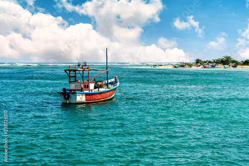 boat in the ocean