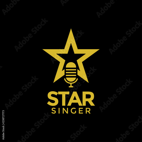 Star singer logo design inspiration