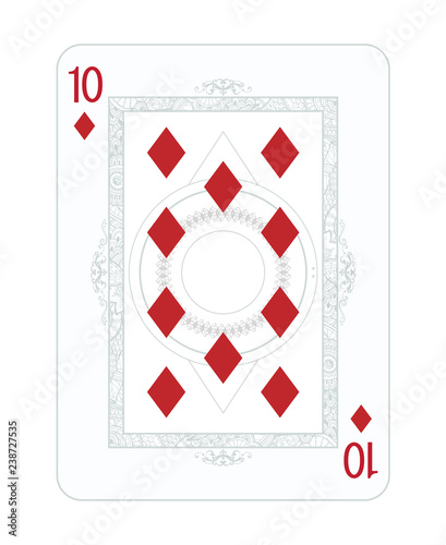 Playing cards in vintage style for poker. Original design, many small details, retro style