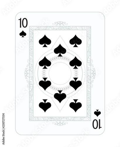 Playing cards in vintage style for poker. Original design, many small details, retro style