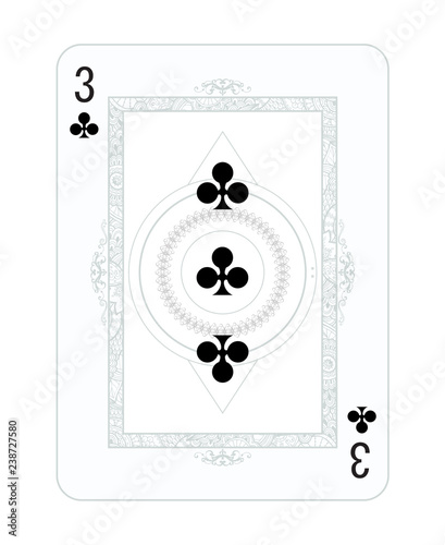 Playing cards in vintage style for poker. Original design, many small details, retro style