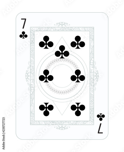 Playing cards in vintage style for poker. Original design, many small details, retro style