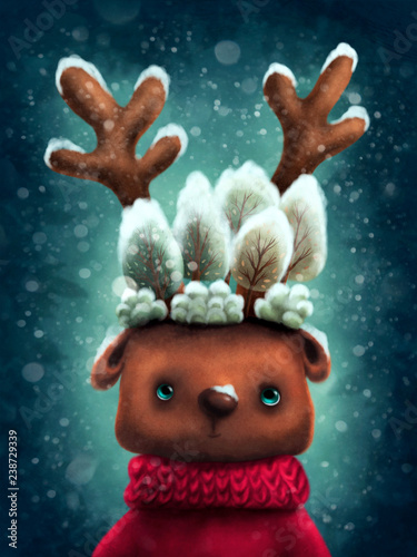 Fototapeta Cute reindeer