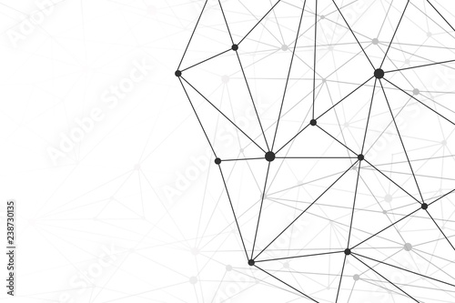 future of web network on white background