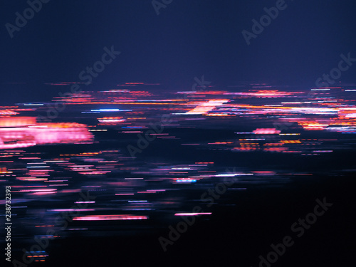 Blurred motion city light  background.Abstract background with bokeh defocused lights.
