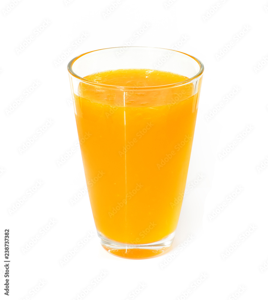 Orange juice on white background Orange juice on white background