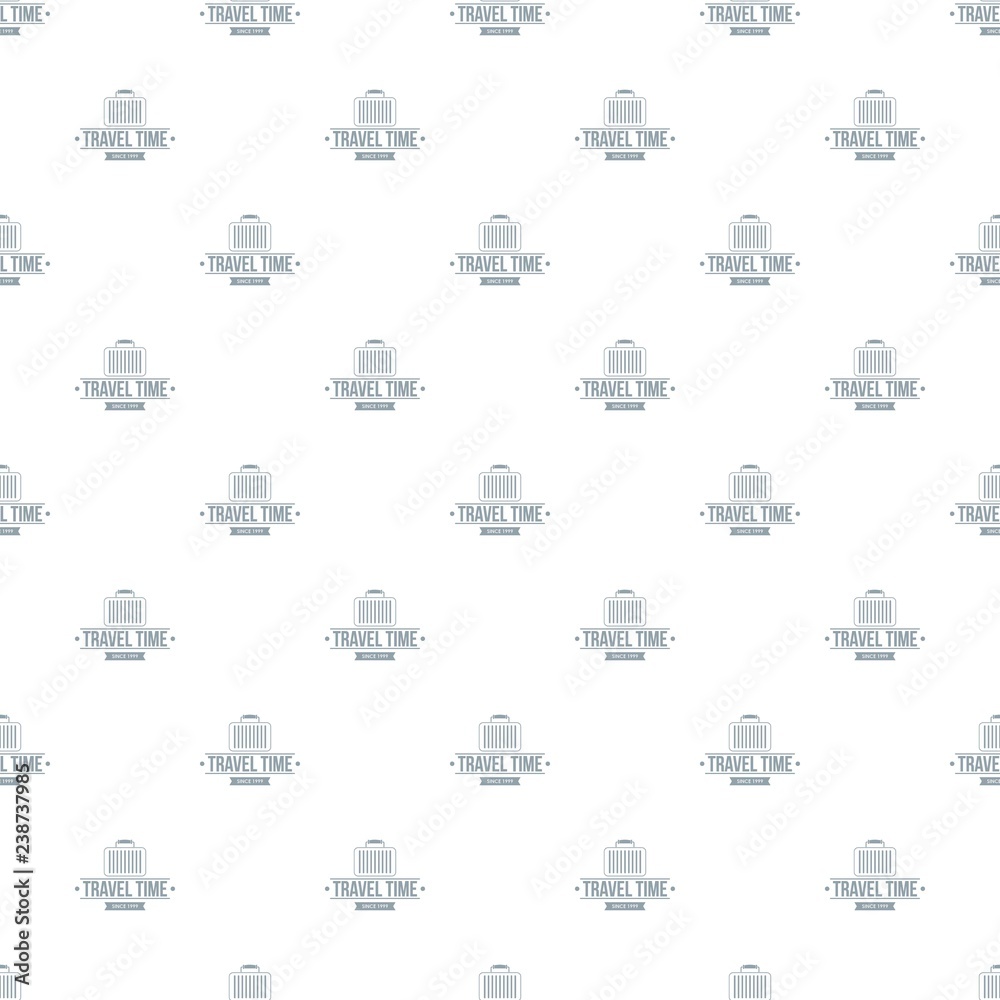 Travel bags pattern vector seamless repeat for any web design