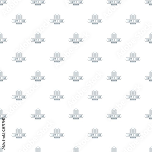 Travel bags pattern vector seamless repeat for any web design
