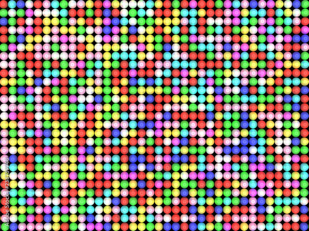 Fototapeta premium Color balls. bright colors background, 3d rendering