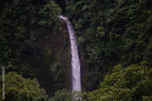 The La Fortuna waterfall near the Arenal National Park in Costa Rica