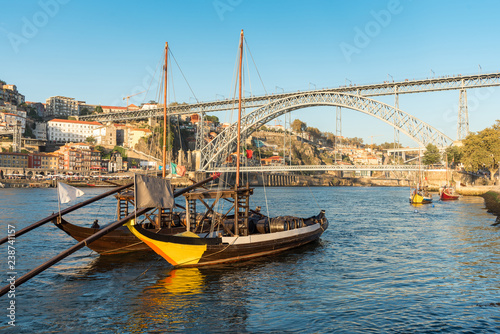 The Dom Luis I Bridge, is a double-deck metal arch bridge that spans the river Douro between the cities of Porto and Vila Nova de Gaia in Portugal © ksl