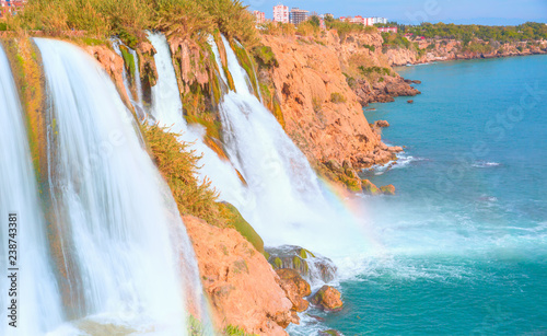 Duden waterfall in Antalya, Turkey 