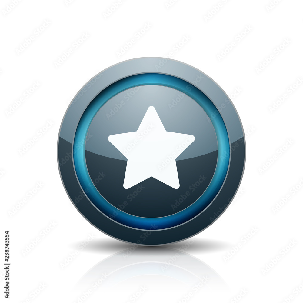 Star button illustration Star button illustration