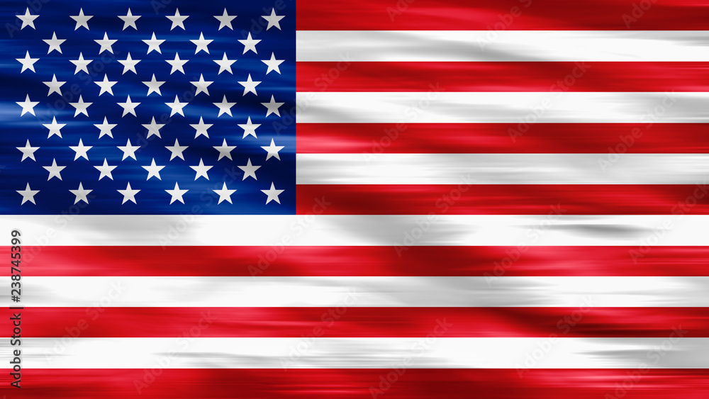Obraz premium Flaga USA na wietrze