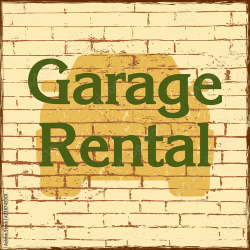 Garage rental Vector illustration T shirt design