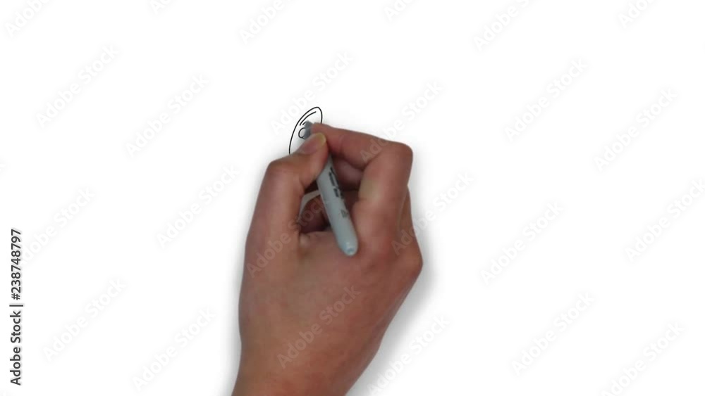 Animation of the drawing of loudspeakers on the pole Animation of the drawing of loudspeakers on the pole