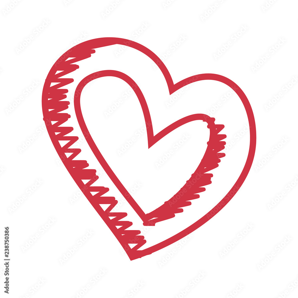 unique heart drawings