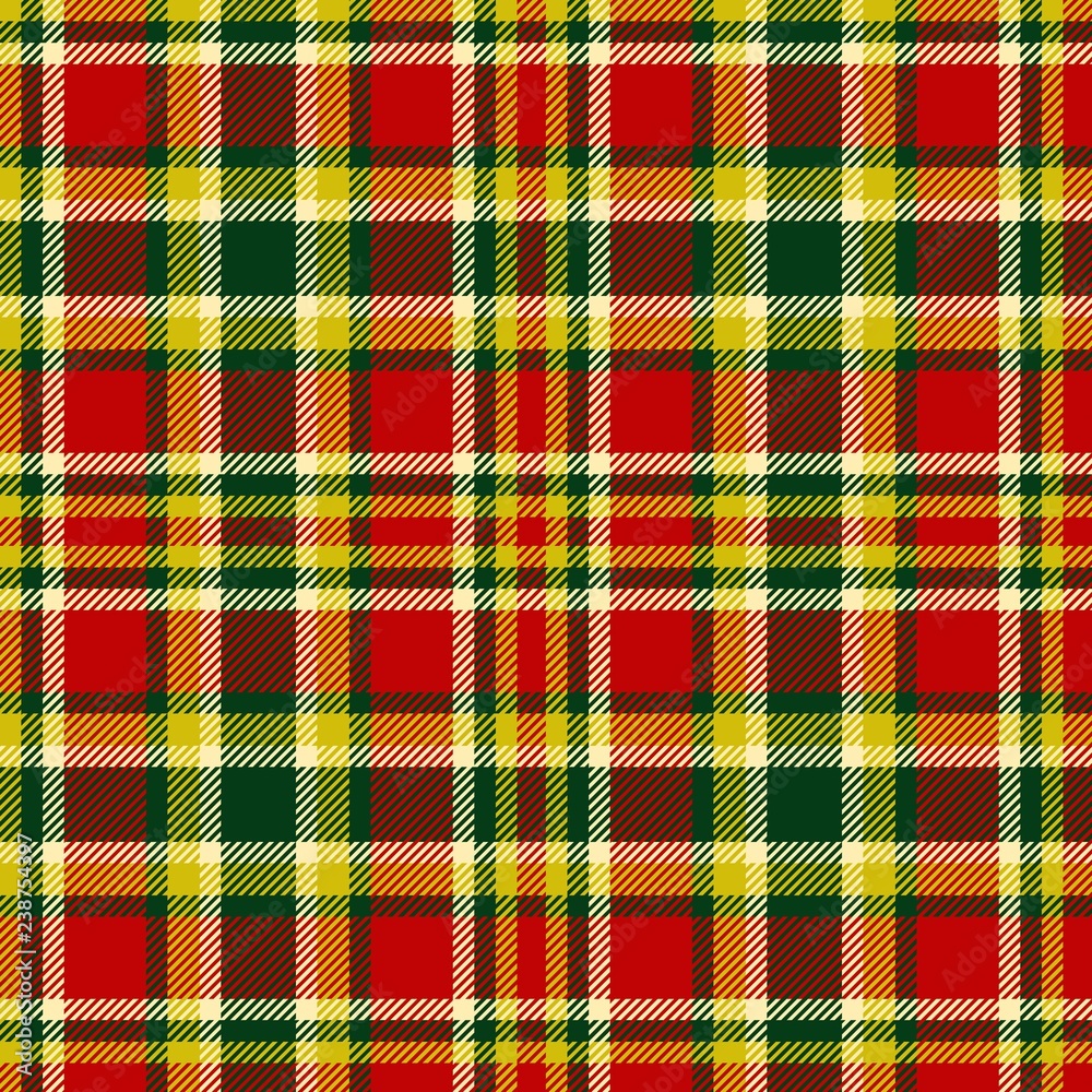 Seamless christmas tartan vector pattern Seamless christmas tartan vector pattern