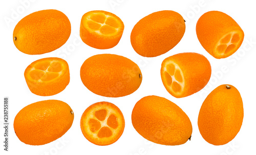 Kumquat isolated on white background