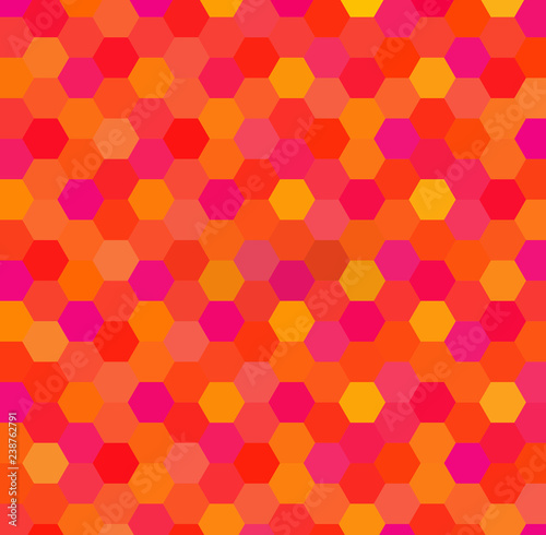 Abstract geometric hexagon vector background. Good for promotion materials, brochures, banners. © aogireva