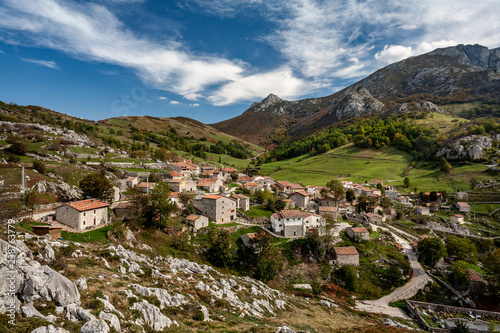 Viewpoint of Sotres, view of the Picos de Europa. Asturias, Spain