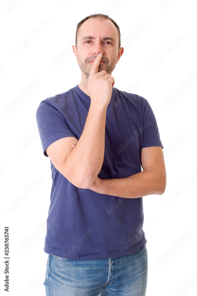 casual man thinking casual man thinking
