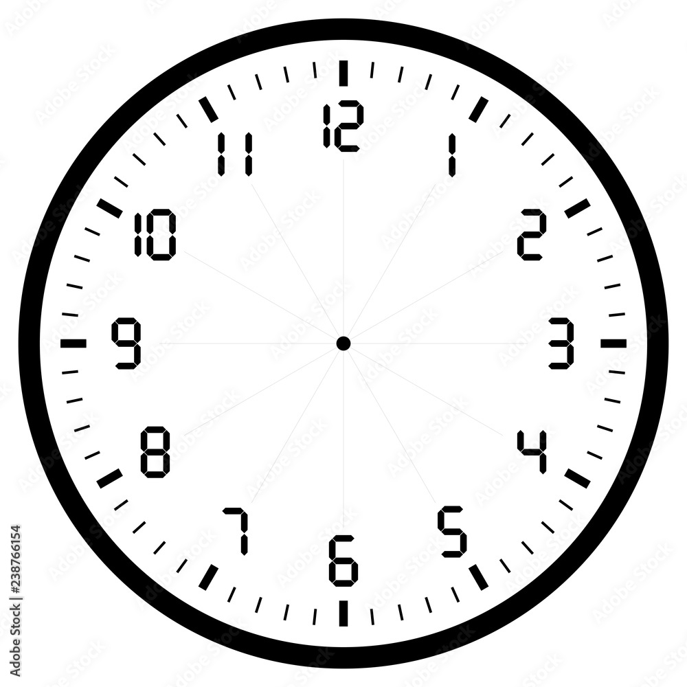 black blank clock isolated on white for web and design,vector illustration black blank clock isolated on white for web and design,vector illustration