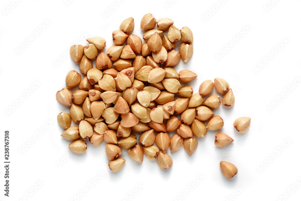 buckwheat grain isolated buckwheat grain isolated
