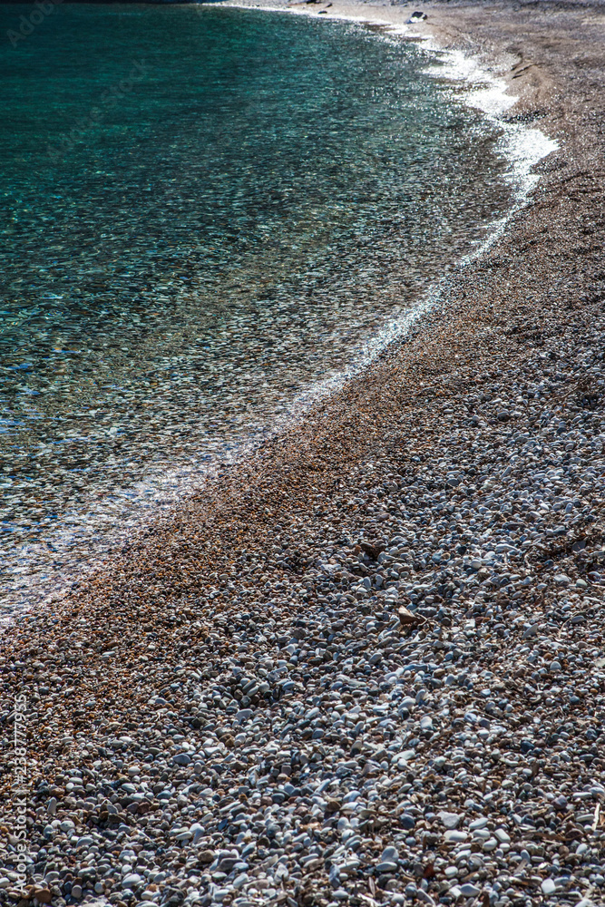 paradise seashore with pebbles paradise seashore with pebbles