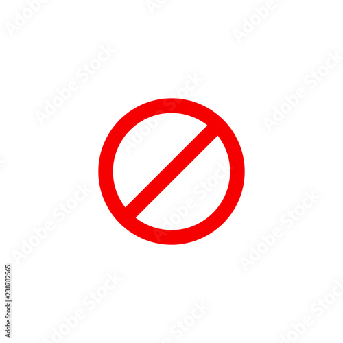 Free Download Red no symbol icon. No symbol shape. No symbol print. Stop sign. Ban icon - GFXLoad