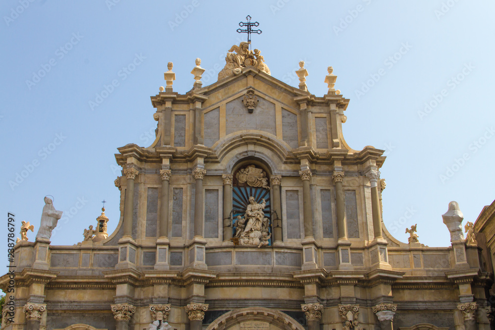 Sculptures and architecture of Catania Sicily