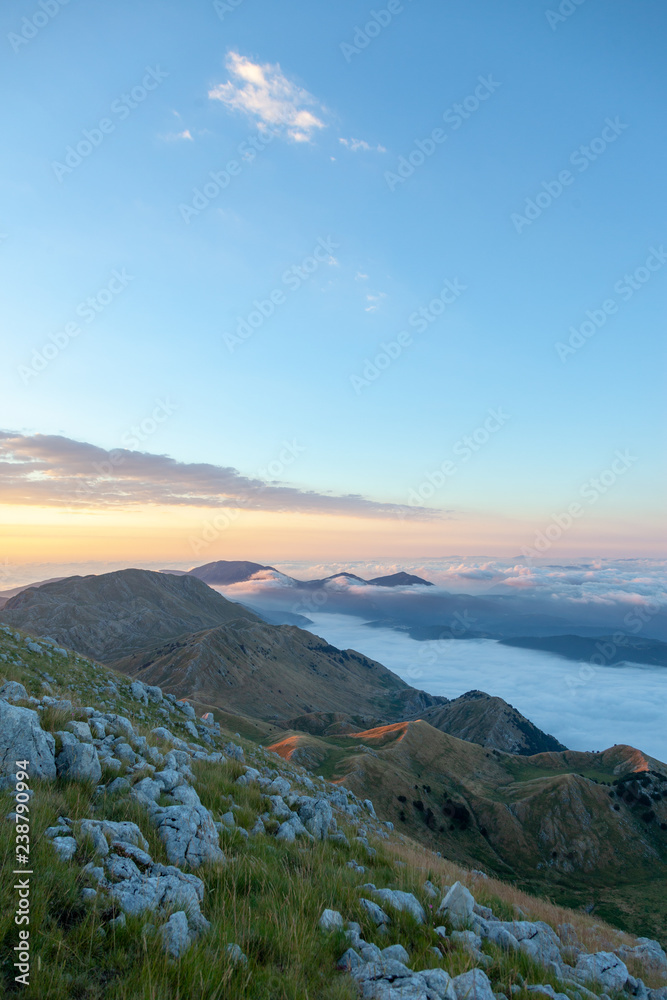 Obraz premium montagna natura trekking