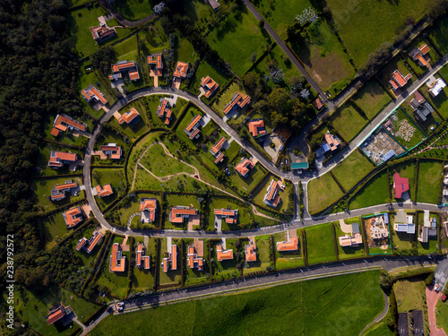 Fotografía aérea de una urbanización en el municipio de Envigado, Antioquia (Colombia) photo