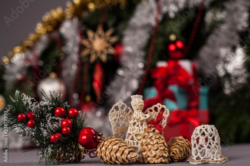 christmas tree and gifts