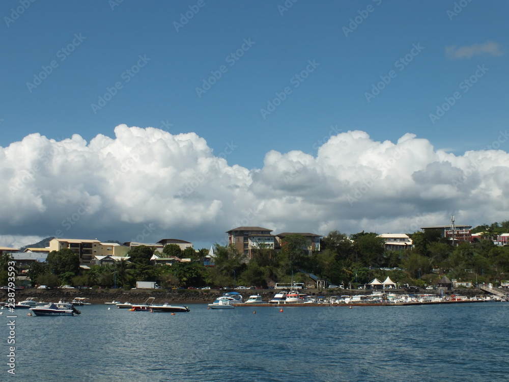 Port et jetée de Mamoudzou à Mayotte