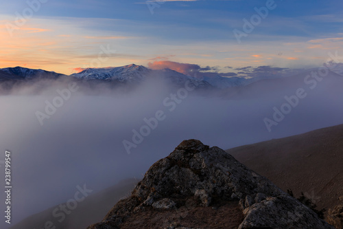 Sunrise on the mountain